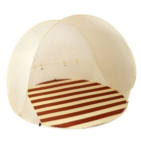 1 Piece Of Automatic Instant Pop-up Sunshade, Portable Beach Tent, Non Waterproof, UV Resistant, Easy To Close System (Color: Beige)