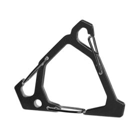 Multi-functional Portable Triangle Hook Hanging Buckle for Outdoor (Type: Triangle Hook, Color: Black)