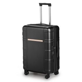Single 20 Inch Expandable Silent Wheel ABS, PC Luggage (Color: Black)